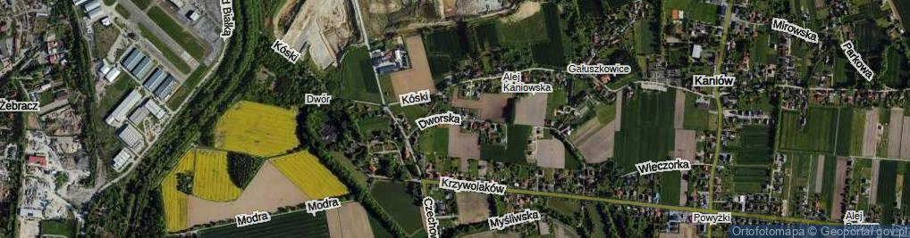 Zdjęcie satelitarne Dworska ul.