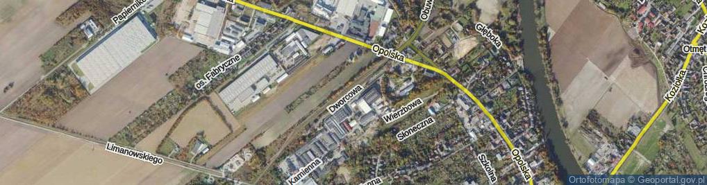 Zdjęcie satelitarne Dworcowa ul.