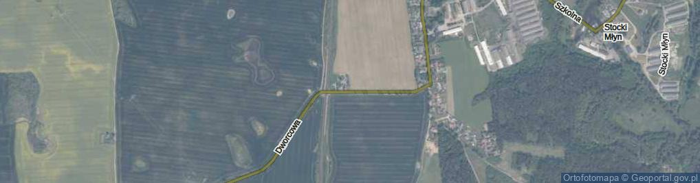 Zdjęcie satelitarne Dworcowa ul.