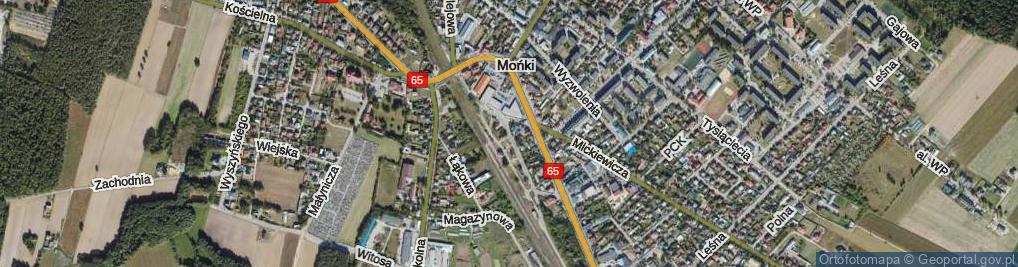 Zdjęcie satelitarne Dworcowa ul.