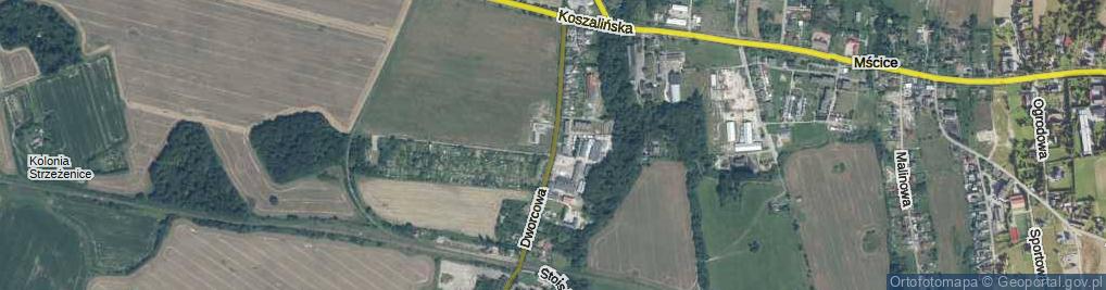 Zdjęcie satelitarne Dworcowa ul.