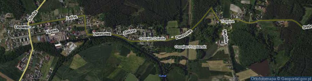 Zdjęcie satelitarne Dworcowa ul.