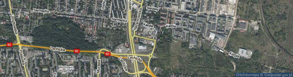 Zdjęcie satelitarne Dworska ul.