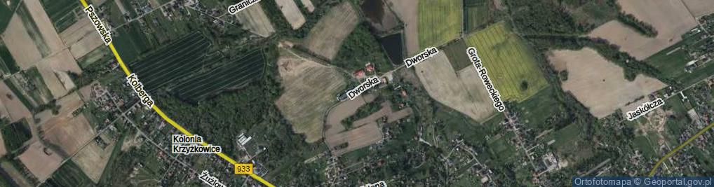 Zdjęcie satelitarne Dworska ul.