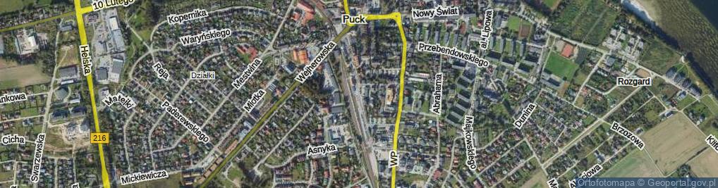 Zdjęcie satelitarne Dworcowa ul.