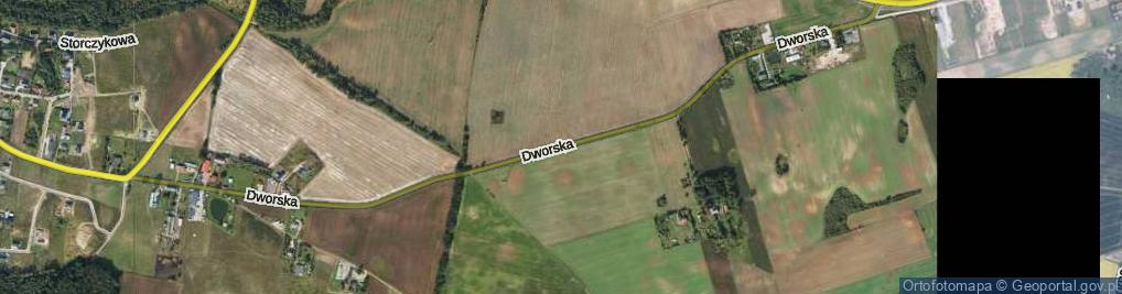 Zdjęcie satelitarne Dworska ul.