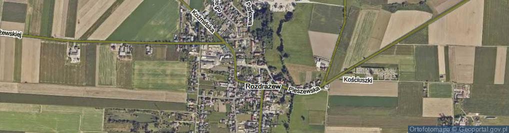 Zdjęcie satelitarne Dworcowa ul.