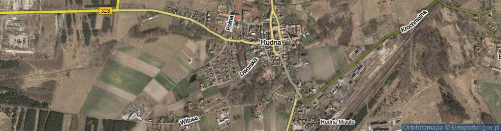 Zdjęcie satelitarne Dworska ul.