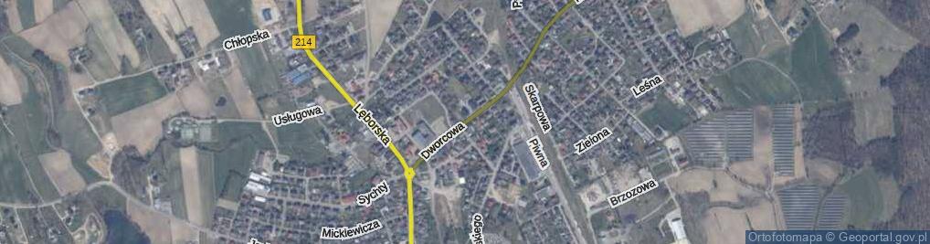 Zdjęcie satelitarne Dworcowa ul.