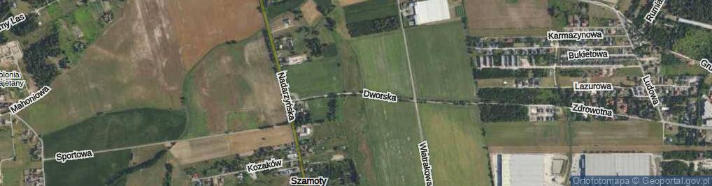 Zdjęcie satelitarne Dworska ul.