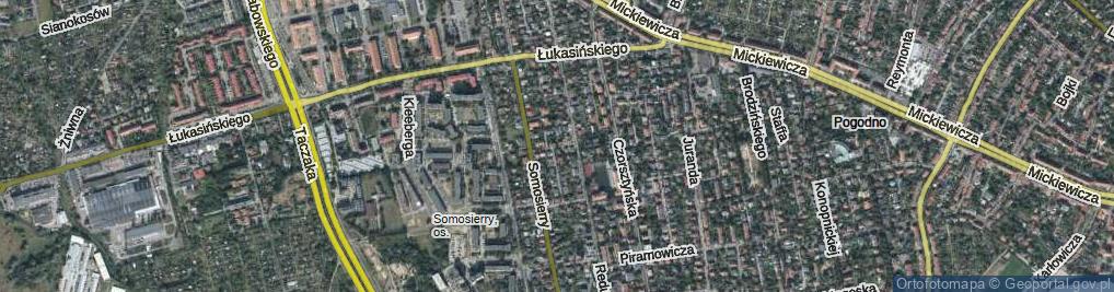 Zdjęcie satelitarne Dwernickiego Józefa, gen. ul.