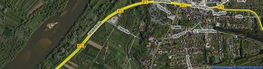 Zdjęcie satelitarne Dworska ul.