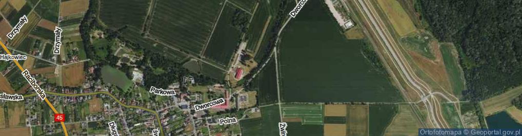 Zdjęcie satelitarne Dworcowa ul.