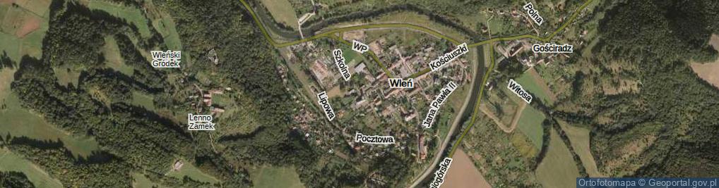 Zdjęcie satelitarne Dworcowa ul.