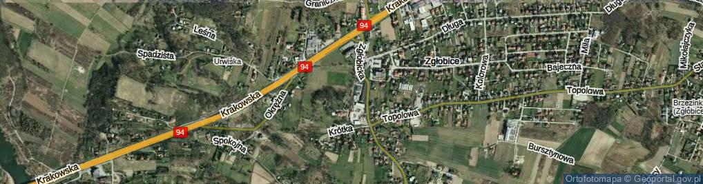 Zdjęcie satelitarne Dworska ul.