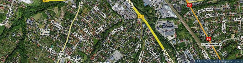 Zdjęcie satelitarne Dzięciołów ul.