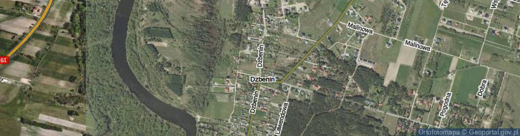 Zdjęcie satelitarne Dzbenin ul.