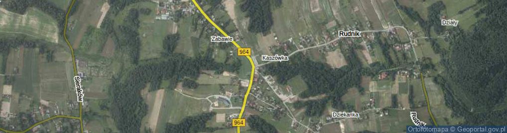 Zdjęcie satelitarne Dziekanowice ul.