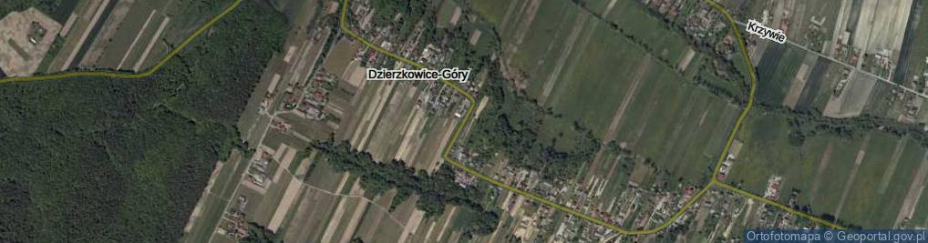 Zdjęcie satelitarne Dzierzkowice-Góry ul.