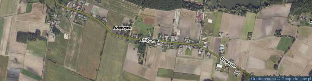 Zdjęcie satelitarne Dzięczyna ul.