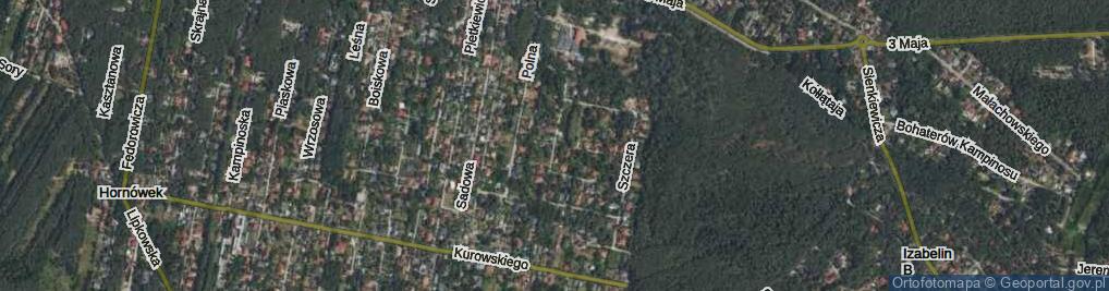 Zdjęcie satelitarne Działkowa ul.