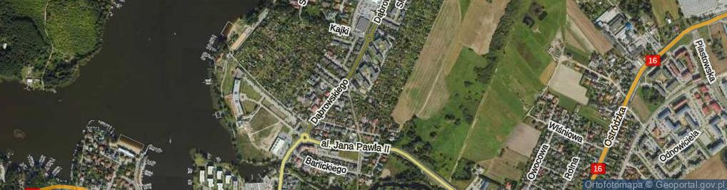 Zdjęcie satelitarne Działkowców ul.