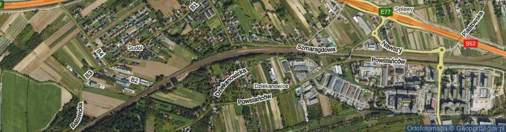 Zdjęcie satelitarne Dziekanowicka ul.