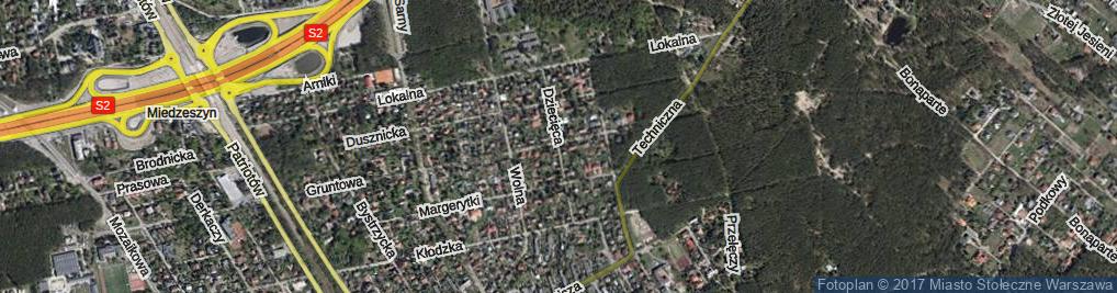 Zdjęcie satelitarne Dziecięca ul.