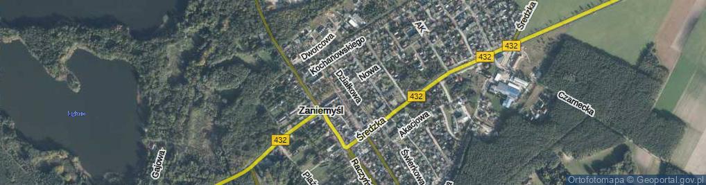 Zdjęcie satelitarne Działkowa ul.