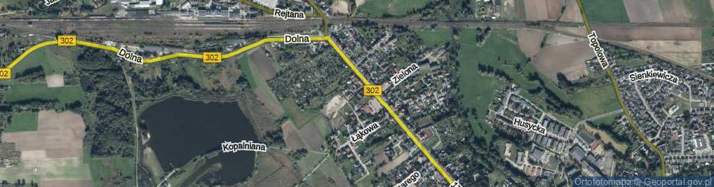 Zdjęcie satelitarne Działkowa ul.