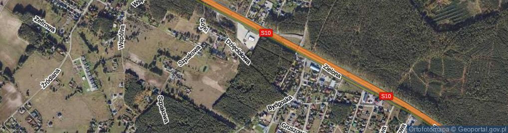 Zdjęcie satelitarne Dzięciołowa ul.