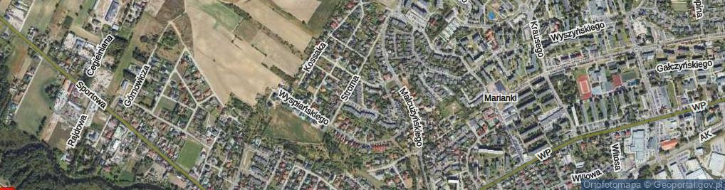 Zdjęcie satelitarne Dzierżanowskiego Feliksa ul.