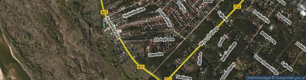 Zdjęcie satelitarne Ekologiczna ul.