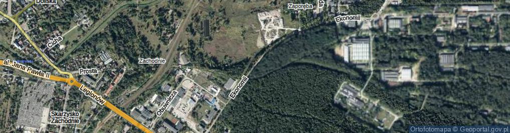 Zdjęcie satelitarne Ekonomii ul.