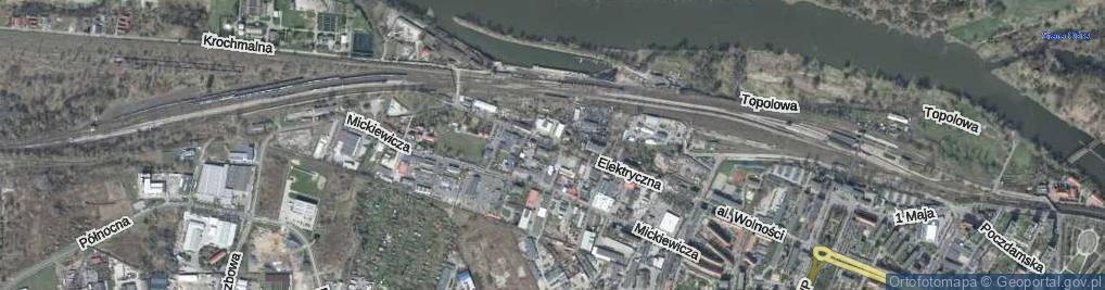 Zdjęcie satelitarne Elektryczna ul.