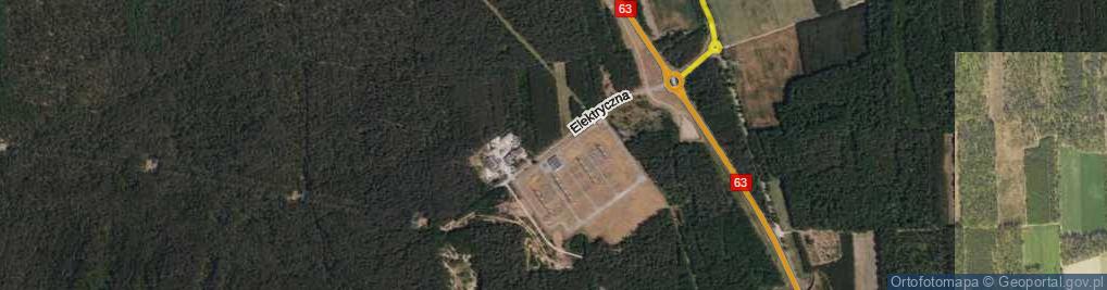 Zdjęcie satelitarne Elektryczna ul.
