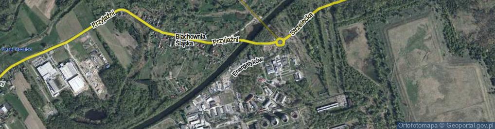 Zdjęcie satelitarne Energetyków ul.