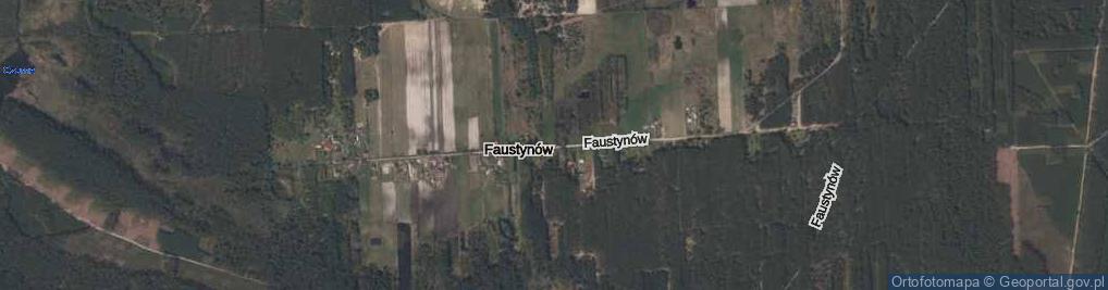 Zdjęcie satelitarne Faustynów ul.