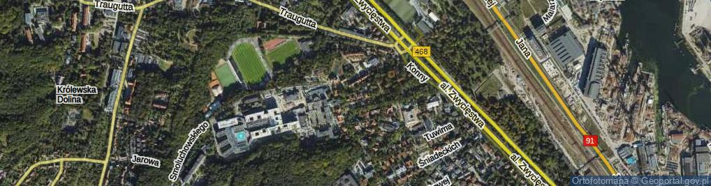 Zdjęcie satelitarne Fahrenheita Daniela ul.