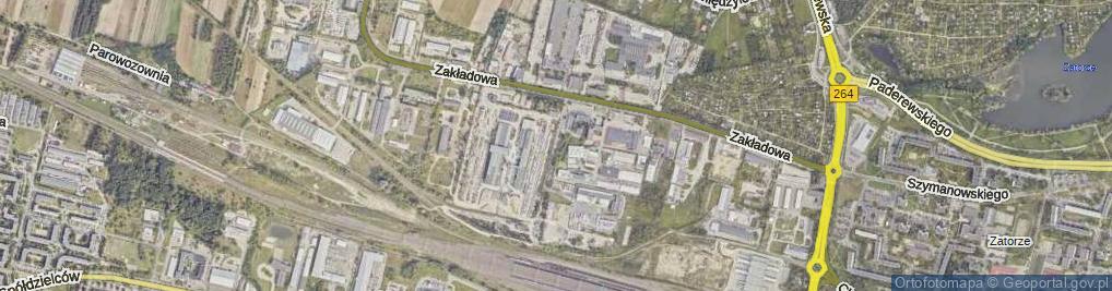 Zdjęcie satelitarne Fabryczna ul.