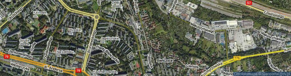 Zdjęcie satelitarne Fatimska ul.