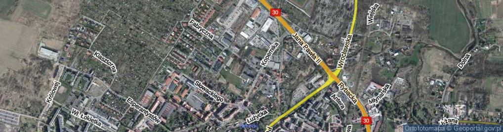 Zdjęcie satelitarne Fabryczna ul.