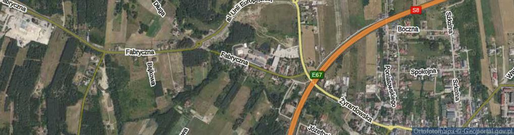 Zdjęcie satelitarne Fabryczna ul.