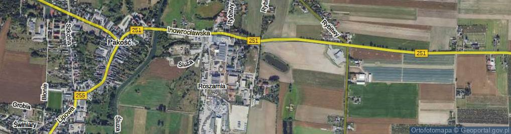 Zdjęcie satelitarne Fabryczna ul.