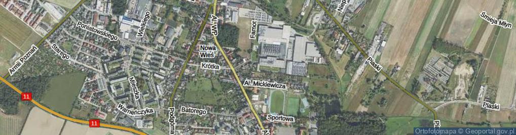 Zdjęcie satelitarne Fabryczna ul.