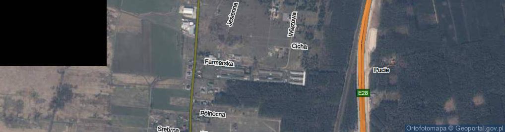 Zdjęcie satelitarne Farmerska ul.
