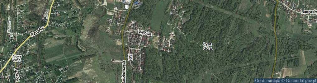 Zdjęcie satelitarne Falbówki ul.