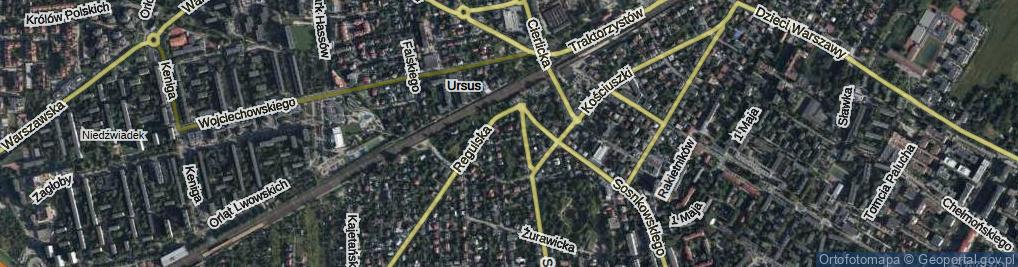 Zdjęcie satelitarne Falentyńska ul.