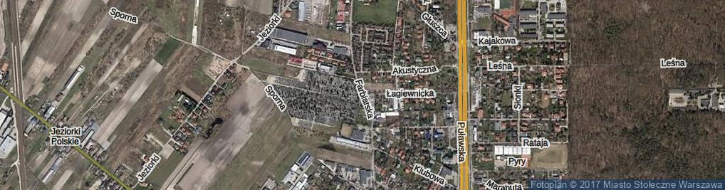 Zdjęcie satelitarne Farbiarska ul.