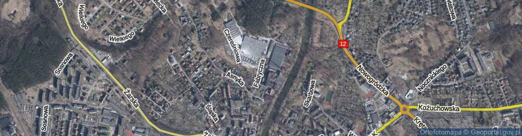 Zdjęcie satelitarne Fabryczna ul.